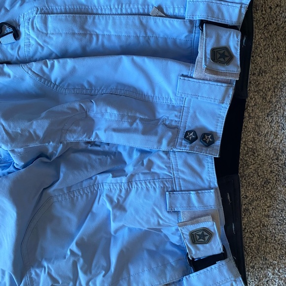 Sessions Ridge Series Light Blue Snow Pants - Picture 4 of 6